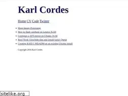 Sites similar to karlcordes.com