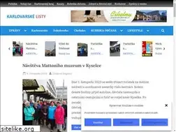 Sites similar to karlovarskelisty.cz