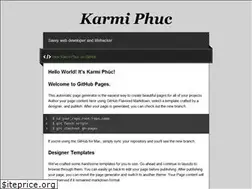 Sites similar to karmiphuc.github.io