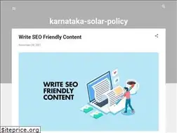 Sites similar to karnataka-solar-policy.blogspot.com