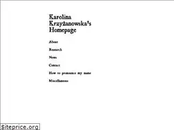 Sites similar to karolinakrzyzanowska.com