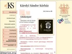 Sites similar to karolyikorhaz.hu