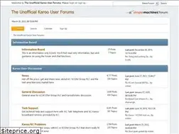 Sites similar to karooforums.net