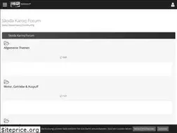 Sites similar to karoq-forum.info