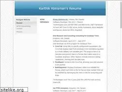 Sites similar to karthik-abiraman.com