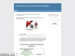Sites similar to kasperskykey-nod32serial.blogspot.com