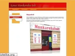 Sites similar to kassamunkaruha.siteset.hu