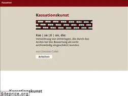 Sites similar to kassationskunst.de
