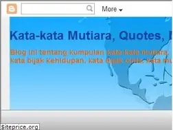 Sites similar to kata-quotes-mutiara.blogspot.com