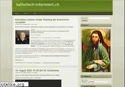 Sites similar to katholisch-informiert.ch