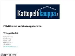 Sites similar to kattopeltikauppa.fi