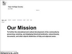Sites similar to katyheritagesociety.com