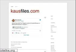 Sites similar to kausfiles.com