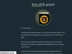 Sites similar to kaushikgopal.com