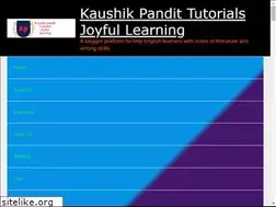 Sites similar to kaushikpandit.in