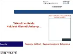Sites similar to kayaoglunakliyat.com.tr