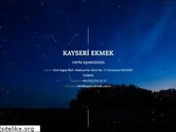Sites similar to kayseriekmek.com.tr