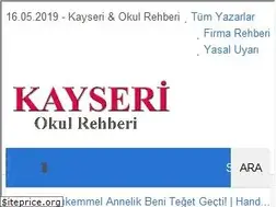 Sites similar to kayseriokulrehberi.com