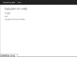 Sites similar to kazutan.github.io