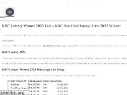 Sites similar to kbclotterywinnerlist.com