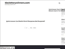 Sites similar to kbclotterywinners.com
