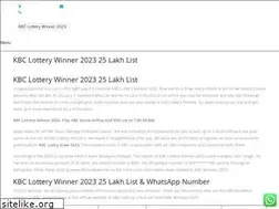 Sites similar to kbcluckywinner.in