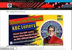 Sites similar to kbcwinnerlist.com