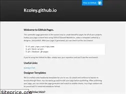 Sites similar to kcoley.github.io