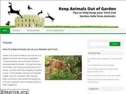 Sites similar to keepanimalsoutofgarden.com