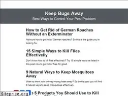 Sites similar to keepbugsaway.com