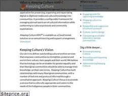 Sites similar to keepingculture.com
