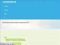 Sites similar to keepinspiring.me