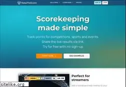 Sites similar to keepthescore.co