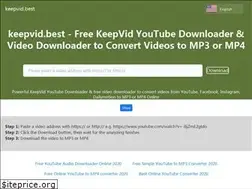 Sites similar to keepvid.best
