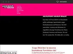 Sites similar to keinbockaufnazis.de