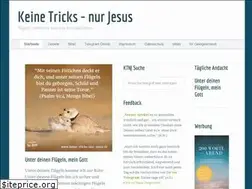 Sites similar to keine-tricks-nur-jesus.de