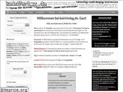Sites similar to keinverlag.de