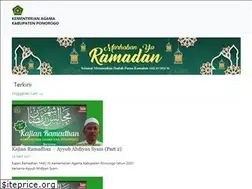 Sites similar to kemenagponorogo.id