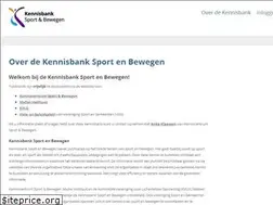 Sites similar to kennisbanksportenbewegen.nl
