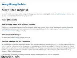 Sites similar to kennytilton.github.io