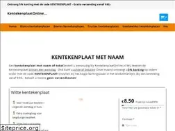 Sites similar to kentekenplaatonline.nl