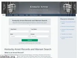 Sites similar to kentuckyarrests.org