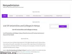 Sites similar to kenyadmission.com
