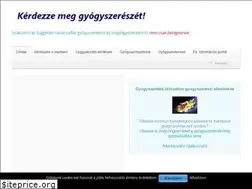 Sites similar to kerdezzemeggyogyszereszet.hu