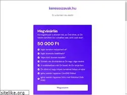 Sites similar to keresoszavak.hu