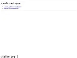 Sites similar to kereszteny.hu