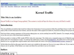 Sites similar to kerneltraffic.org