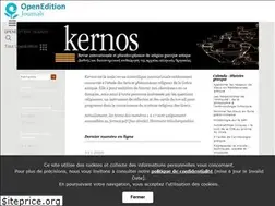 Sites similar to kernos.revues.org