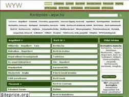 Sites similar to kertepites.wyw.hu