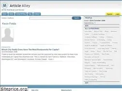 Sites similar to kevinfields.articlealley.com